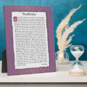 Desiderata - Dinge erwünscht Fotoplatte (Seite)