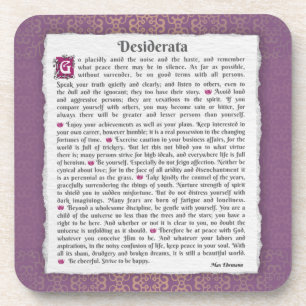 Desiderata - Dinge erwünscht Getränkeuntersetzer
