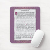 Desiderata - Dinge erwünscht Mousepad (Mit Mouse)