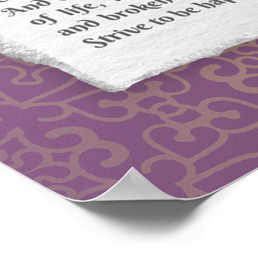 Desiderata - Dinge erwünscht Poster (Ecke)