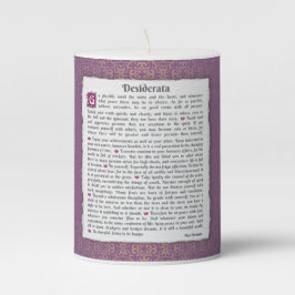 Desiderata - Dinge erwünscht Stumpenkerze