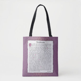 Desiderata - Dinge erwünscht Tasche