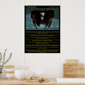 Desiderata Eagle over Water Posters Poster (Küche)