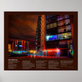 Desiderata - East Sutton Harbour by Night Poster (Vorne)