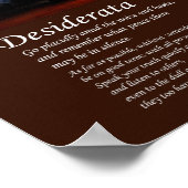 Desiderata - East Sutton Harbour by Night Poster (Ecke)