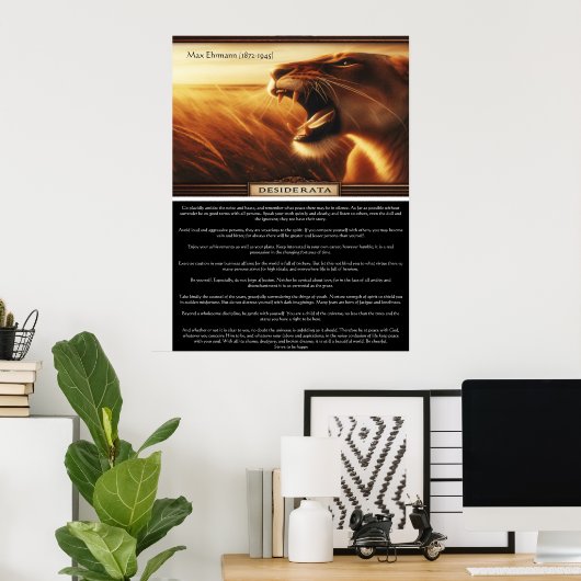 Desiderata: Echos of the Wild Poster (Heimbüro)