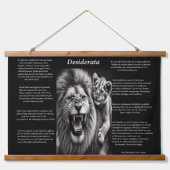 Desiderata: Ein Moment der Freude Wandteppich Mit Holzrahmen (Vorne)