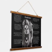 Desiderata: Ein Moment der Freude Wandteppich Mit Holzrahmen (Gewinkelt)