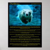Desiderata Electricity Bear Posters Poster (Vorne)
