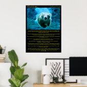 Desiderata Electricity Bear Posters Poster (Heimbüro)
