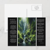 DESIDERATA Emerald Falls: Ein Friedlicher Rückzug Postkarte (Vorne/Hinten)