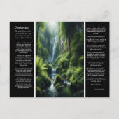 DESIDERATA Emerald Falls: Ein Friedlicher Rückzug Postkarte (Vorderseite)