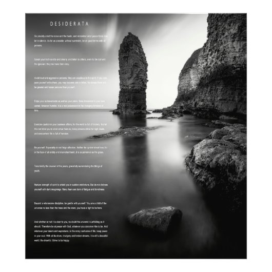 DESIDERATA - Englandküste Fotodruck (Vorne)