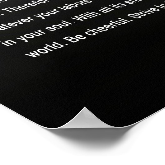 DESIDERATA - Englandküste Poster (Ecke)