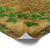 Desiderata "erwünschte Dinge", Ivy auf Pergament Poster (Ecke)