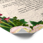 Desiderata "erwünschte Dinge", prose exotische Blu Poster (Ecke)