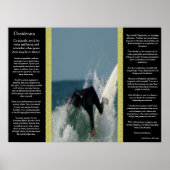 Desiderata Falling Surfer Posters Poster (Vorne)