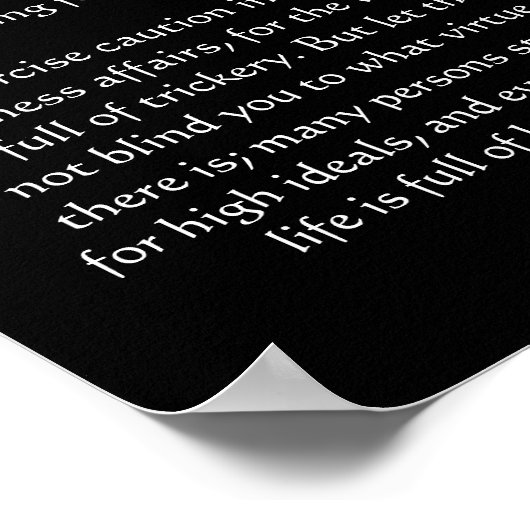 Desiderata Falling Surfer Posters Poster (Ecke)