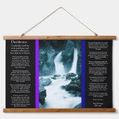 DESIDERATA Felsenwasser Wandteppich Mit Holzrahmen (Vorne)