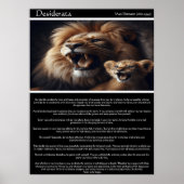 Desiderata: Flüstern des Stolzes Poster (Vorne)