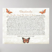 DESIDERATA fröhliche Daisies Poster (Vorne)