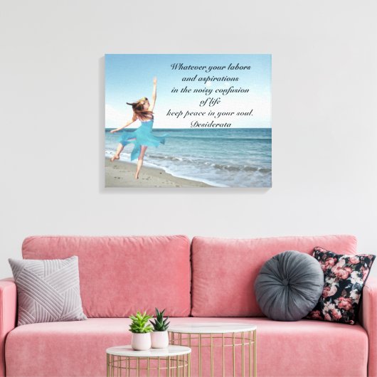 Desiderata für Mutter Leinwanddruck (Insitu (Wohnzimmer))