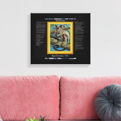 DESIDERATA Galago Canvas Print Leinwanddruck (Insitu (Wohnzimmer))