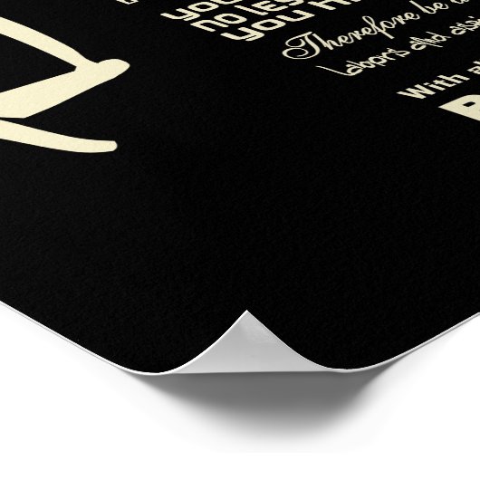 Desiderata Gedicht Dream It Live It Beach Poster (Ecke)