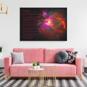 Desiderata Gedicht guidance - Orion Nebula Leinwanddruck (Insitu (Wohnzimmer))