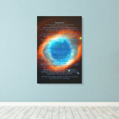 Desiderata Gedicht, Helix Nebula, Galaxien und Ste Leinwanddruck (Insitu (Holzboden))