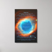 Desiderata Gedicht, Helix Nebula, Galaxien und Ste Leinwanddruck (Vorderseite)