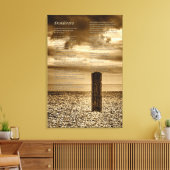 Desiderata Gedicht - Ich habe Zeit Leinwanddruck (Insitu (Wohnzimmer))