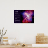Desiderata Gedicht - Krabbenpulsar Zeit Stillstand Poster (Küche)