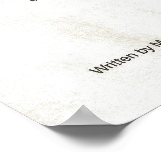 DESIDERATA Gedicht=Max Ehrmann=Sammlung von Pergam Poster (Ecke)