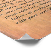 DESIDERATA Gedicht=Max Ehrmann=Sammlung von Pergam Poster (Ecke)