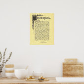 DESIDERATA Gedicht=Max Ehrmann=Sammlung von Pergam Poster (Küche)