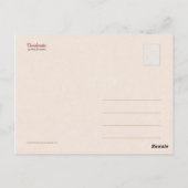 Desiderata Gedicht Postcard Postkarte (Rückseite)