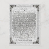 DESIDERATA-Gedicht Postkarte (Vorderseite)