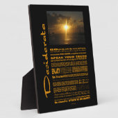 Desiderata Gedicht Sehr hell Sonnenuntergang Fotoplatte (Seite)