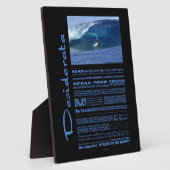 Desiderata Gedicht Surfen in Hawaii Fotoplatte (Seite)