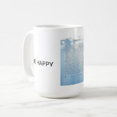 DESIDERATA Gedicht u. Text Kaffeetasse (Vorderseite Links)