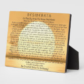 Desiderata Gedicht über Sunset Fotoplatte (Seite)