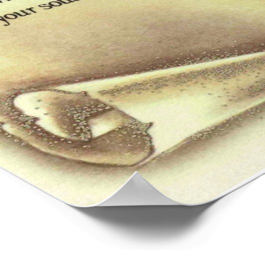 Desiderata Gedicht von Max Ehrmann Antique Scroll Poster (Ecke)