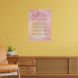 Desiderata Gedicht von Max Ehrmann Poster