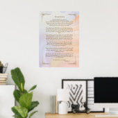 Desiderata Gedicht von Max Ehrmann Poster (Heimbüro)