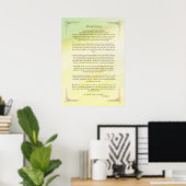 Desiderata Gedicht von Max Ehrmann Poster (Heimbüro)