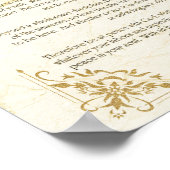 Desiderata Gedicht von Max Ehrmann Poster (Ecke)