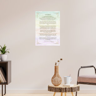 Desiderata Gedicht von Max Ehrmann Poster