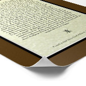 DESIDERATA Gedicht von Max Ehrmann Poster (Ecke)