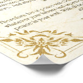 Desiderata Gedicht von Max Ehrmann Poster (Ecke)